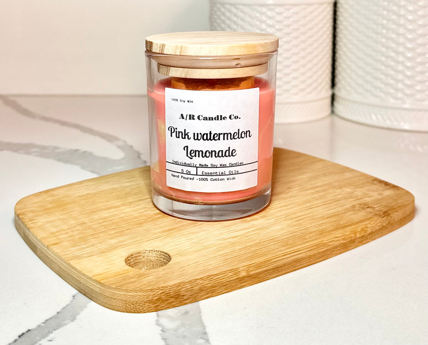 Pink watermelon Lemonade Candle - classic 5 Oz