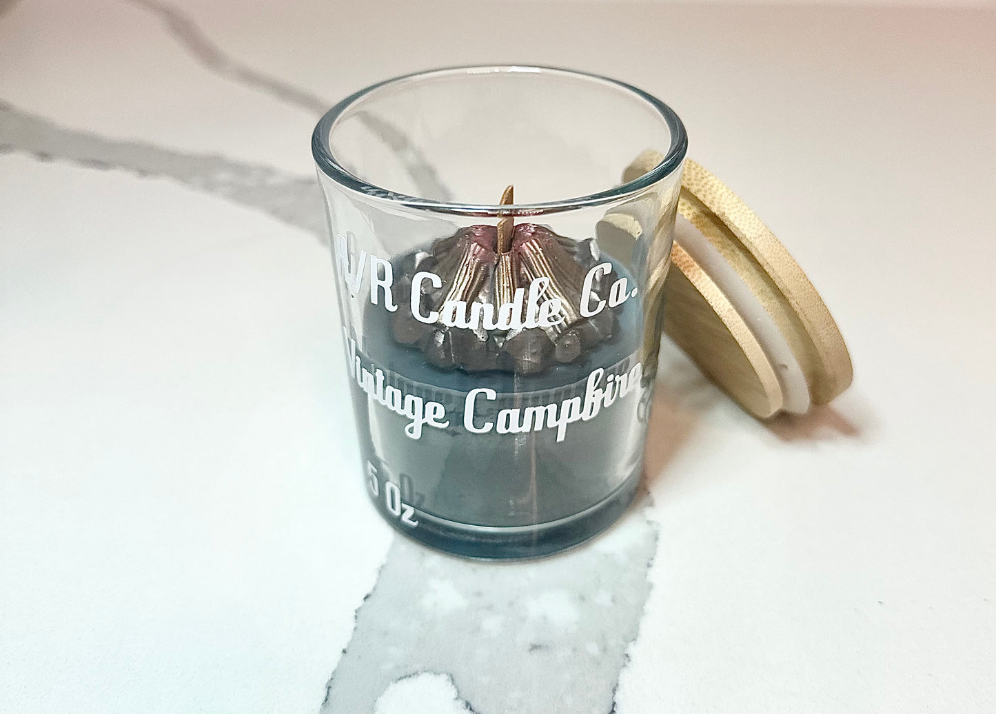Vintage Campfire Candle - Classic 5 0z Candle w/ a wooden wick