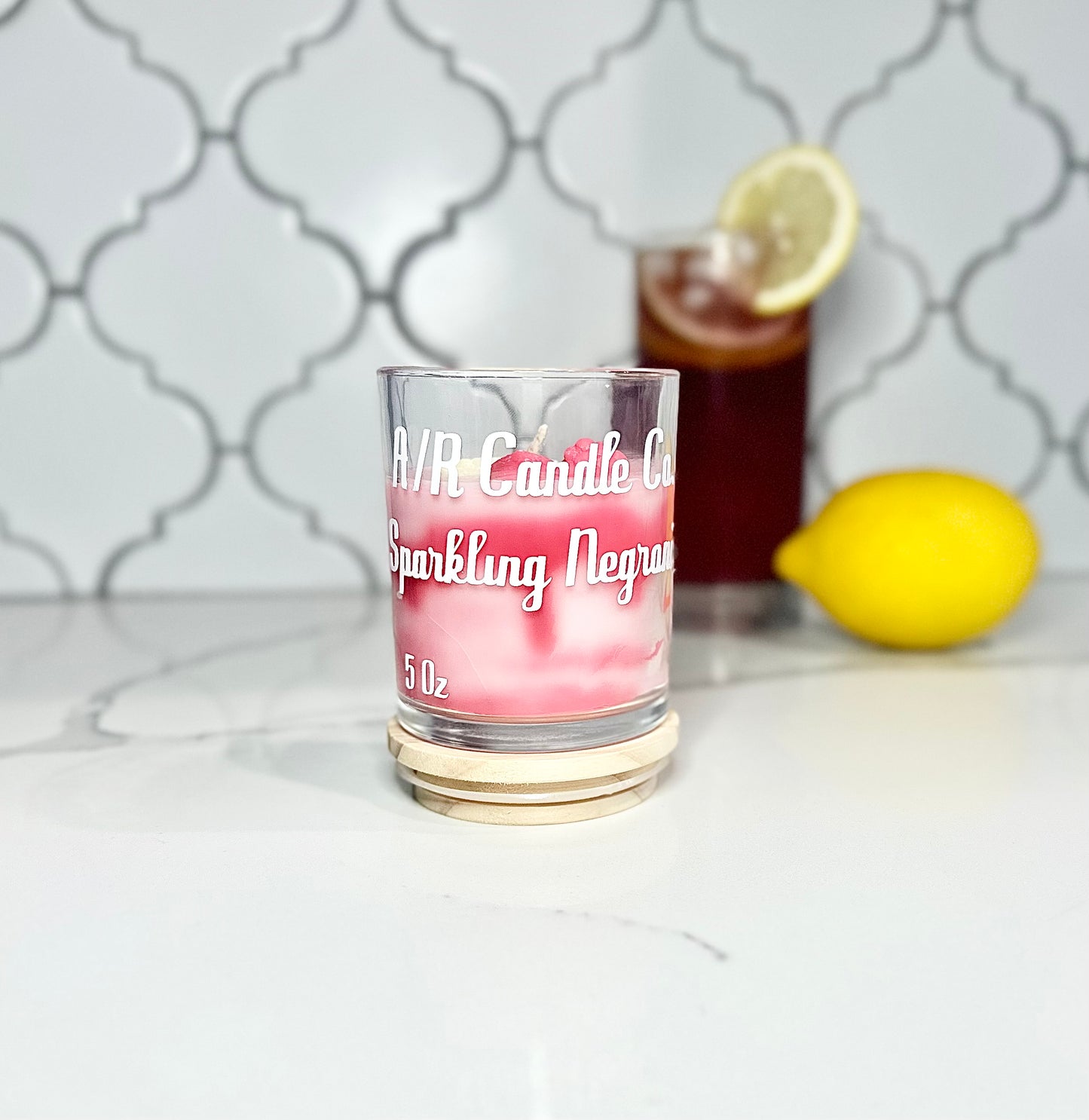 Sparkling Negroni Candle- classic 5 Oz