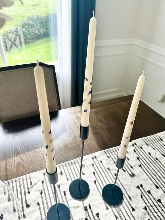Beach linen Candle Sticks