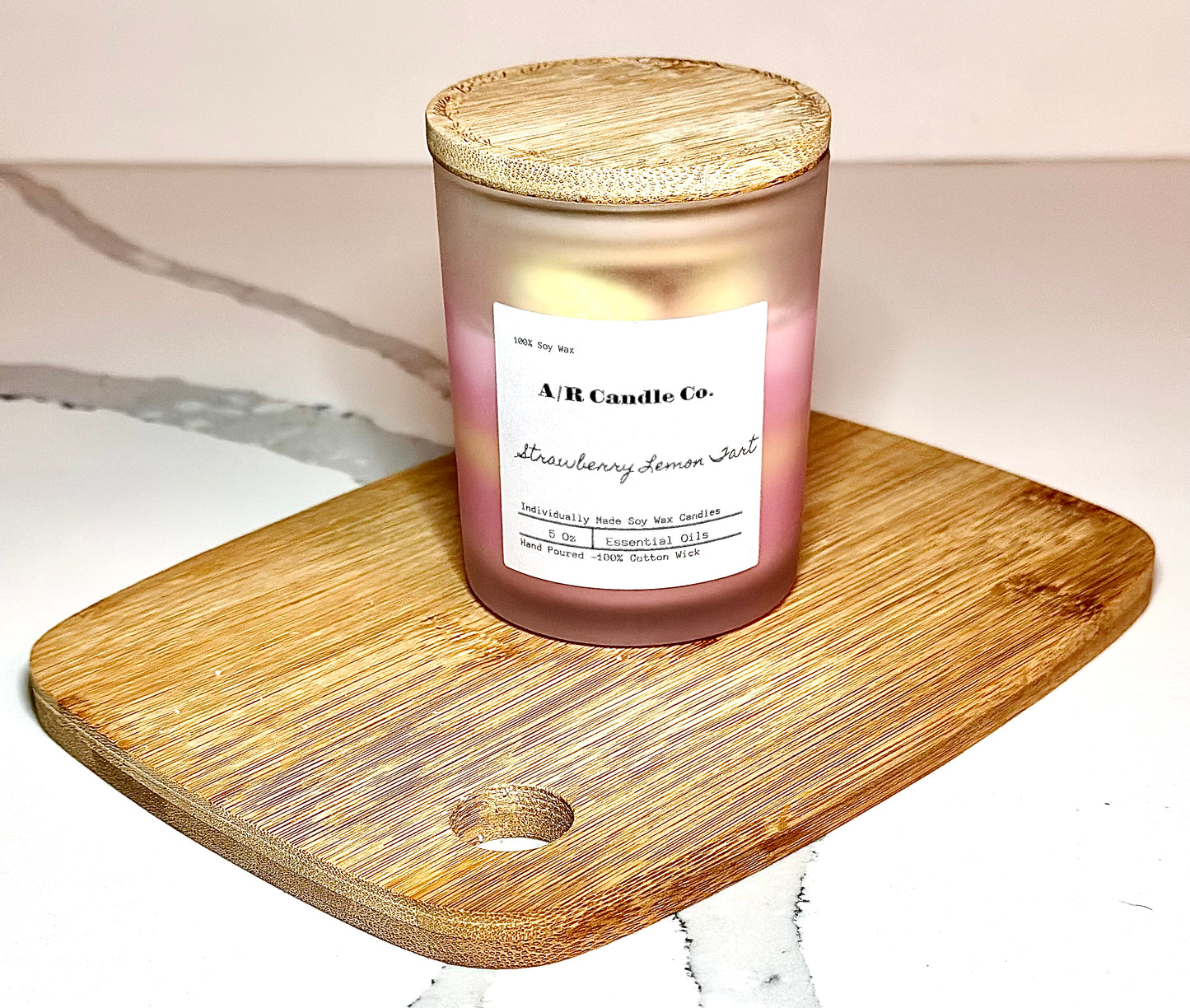 Lemon-Strawberry Tart Candle - classic 5 Oz