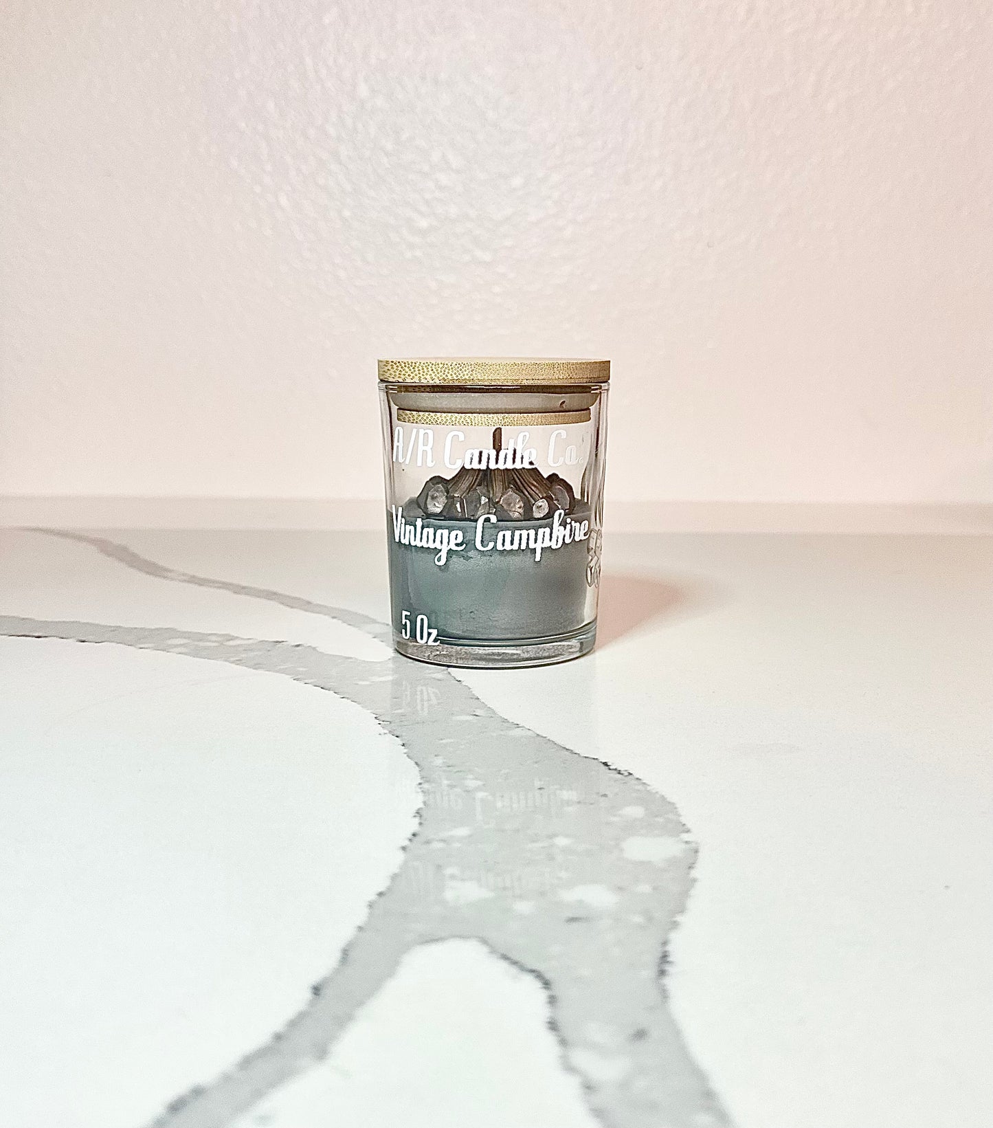 Vintage Campfire Candle - Classic 5 0z Candle w/ a wooden wick